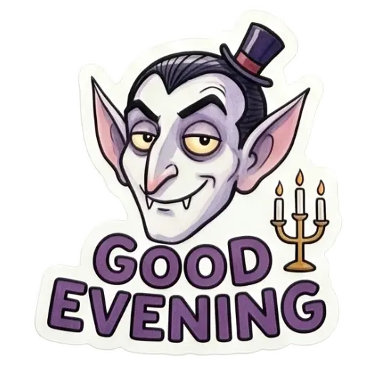 Stickers, social media, WhatsApp, funny, Halloween, free download, Dracula (10)