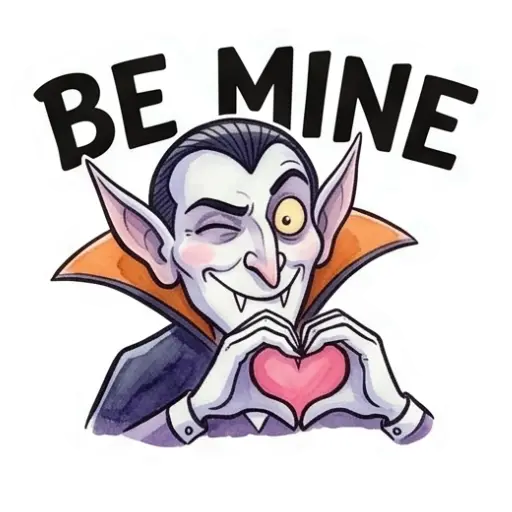 Stickers, social media, WhatsApp, funny, Halloween, free download, Dracula (12)