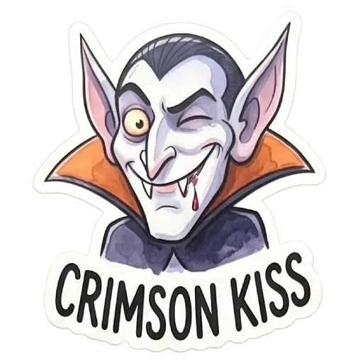 Stickers, social media, WhatsApp, funny, Halloween, free download, Dracula (18)