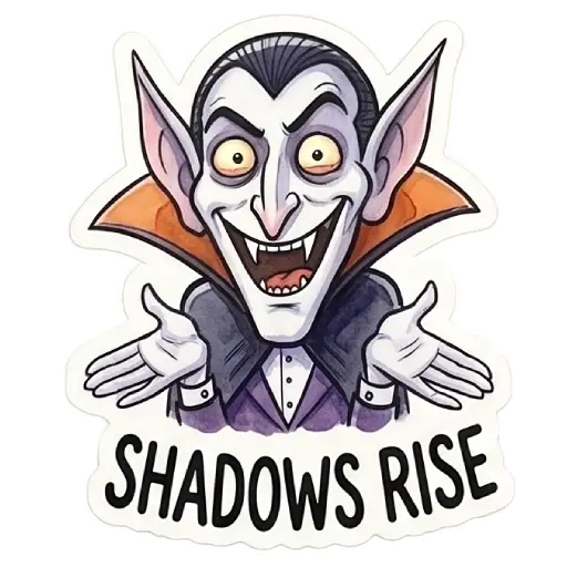 Stickers, social media, WhatsApp, funny, Halloween, free download, Dracula (21)