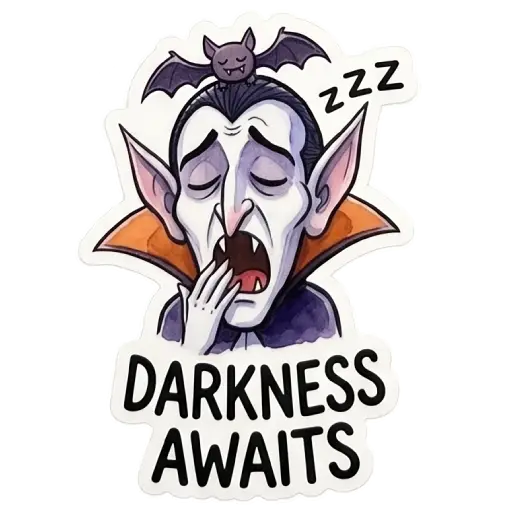 Stickers, social media, WhatsApp, funny, Halloween, free download, Dracula (24)