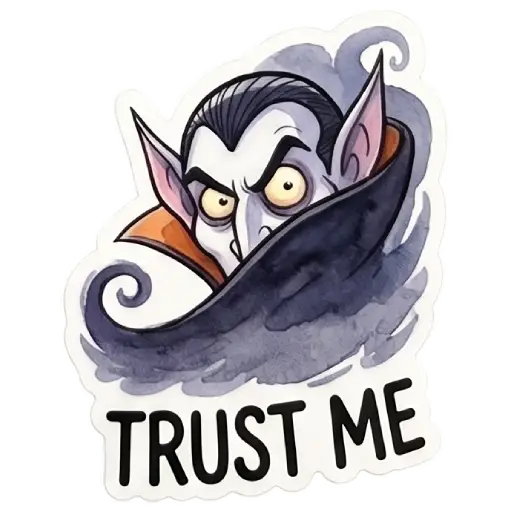 Stickers, social media, WhatsApp, funny, Halloween, free download, Dracula (25)
