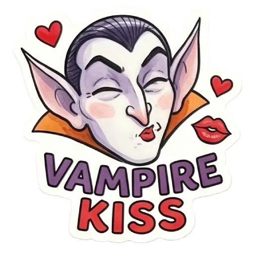 Stickers, social media, WhatsApp, funny, Halloween, free download, Dracula (3)