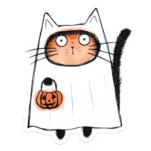 Stickers, social media, WhatsApp, funny, Halloween, free download, witch, funny , Halloween emojis smileys, Halloween cats, funny cat , (12)