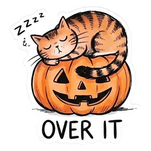 Stickers, social media, WhatsApp, funny, Halloween, free download, witch, funny , Halloween emojis smileys, Halloween cats, funny cat , (15)