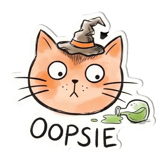 Stickers, social media, WhatsApp, funny, Halloween, free download, witch, funny , Halloween emojis smileys, Halloween cats, funny cat , (41)