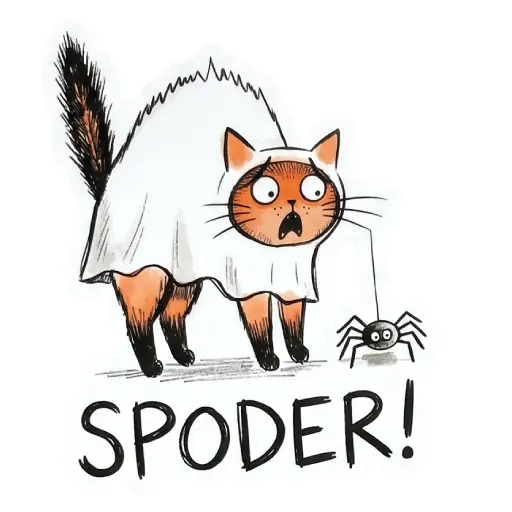 Stickers, social media, WhatsApp, funny, Halloween, free download, witch, funny , Halloween emojis smileys, Halloween cats, funny cat , (44)