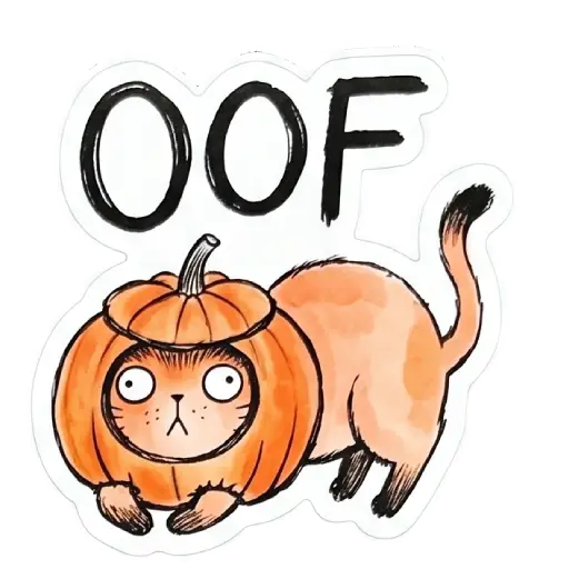 Stickers, social media, WhatsApp, funny, Halloween, free download, witch, funny , Halloween emojis smileys, Halloween cats, funny cat , (55)