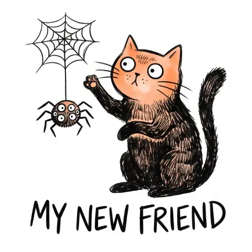 Stickers, social media, WhatsApp, funny, Halloween, free download, witch, funny , Halloween emojis smileys, Halloween cats, funny cat , (7)