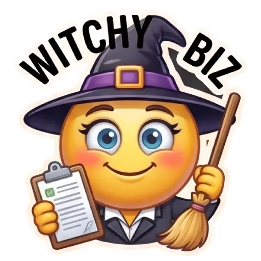 Stickers, social media, WhatsApp, funny, Halloween, free download, witch, funny , Halloween emojis smileys , office Halloween (8)