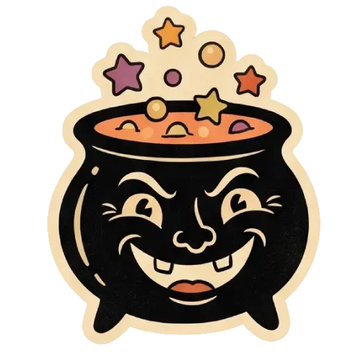 Stickers, social media, WhatsApp, funny, Halloween, vintage, old (13)