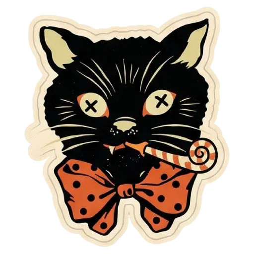 Stickers, social media, WhatsApp, funny, Halloween, vintage, old (17)