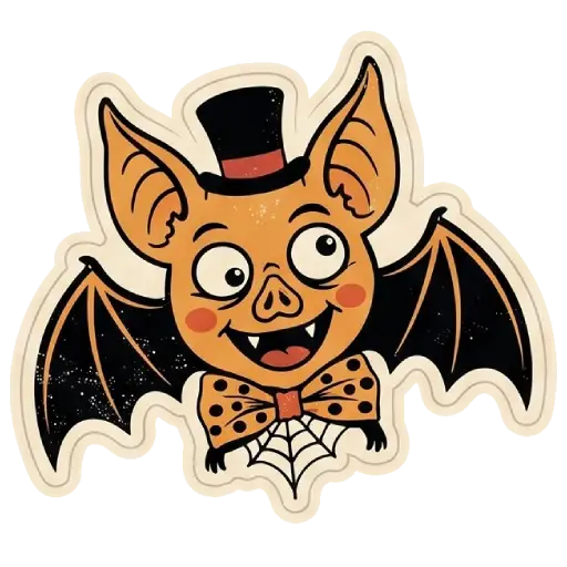 Stickers, social media, WhatsApp, funny, Halloween, vintage, old (19)