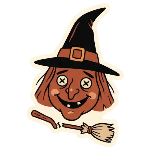 Stickers, social media, WhatsApp, funny, Halloween, vintage, old (2)