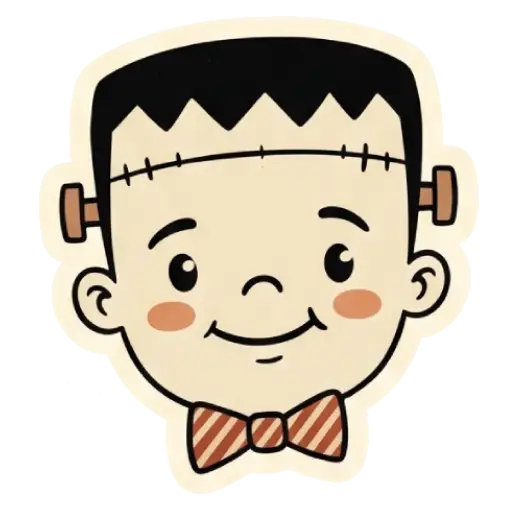 Stickers, social media, WhatsApp, funny, Halloween, vintage, old (3)