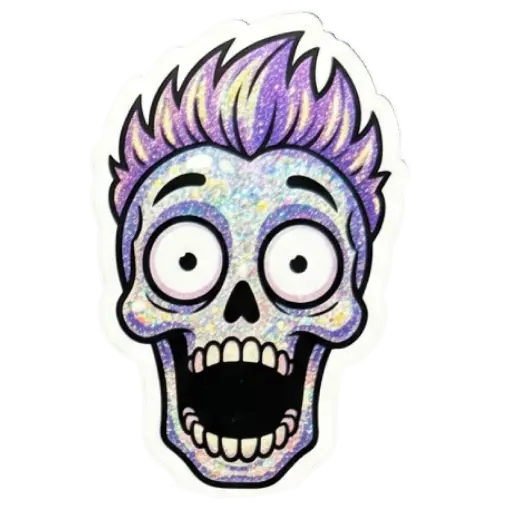 Stickers, sticker pack, social media stickers, funny, free, download, WAstickers, WhatsApp, Halloween, crazy skulls (2)