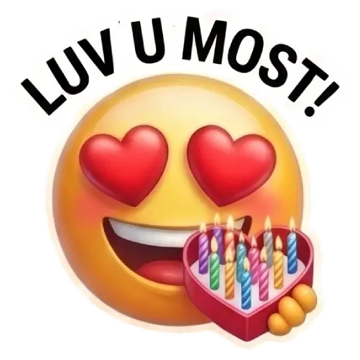 WhatsApp stickers, emoji smiley faces stickers, sticker packs, happy birthday, Happy birthday love whatsapp stickers free download, free download, happy birthday my lover (15)