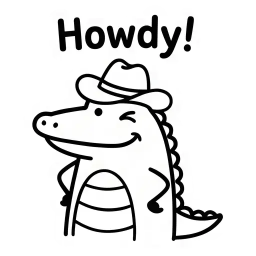 florak stickers, cute, funny, stickers, WhatsApp stickers, sticker pack, Alligator (3)