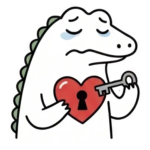 florak stickers, cute, funny, stickers, WhatsApp stickers, sticker pack, Alligator (36)