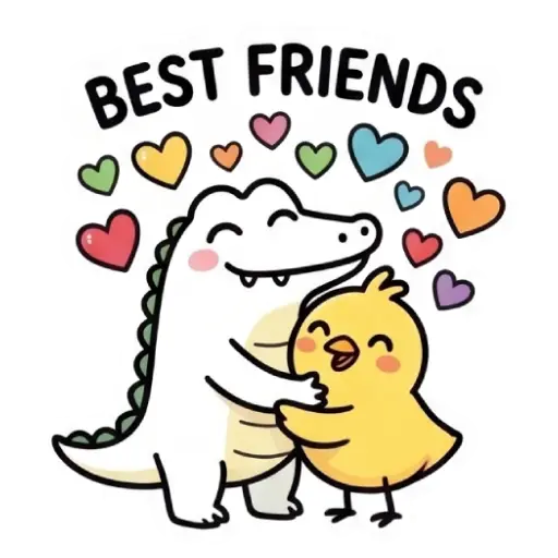 florak stickers, cute, funny, stickers, WhatsApp stickers, sticker pack, Alligator (39)