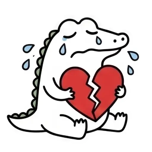 florak stickers, cute, funny, stickers, WhatsApp stickers, sticker pack, Alligator (42)