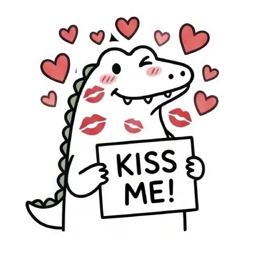 florak stickers, cute, funny, stickers, WhatsApp stickers, sticker pack, Alligator (64)