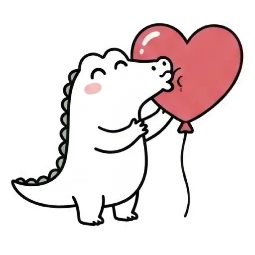 florak stickers, cute, funny, stickers, WhatsApp stickers, sticker pack, Alligator (68)