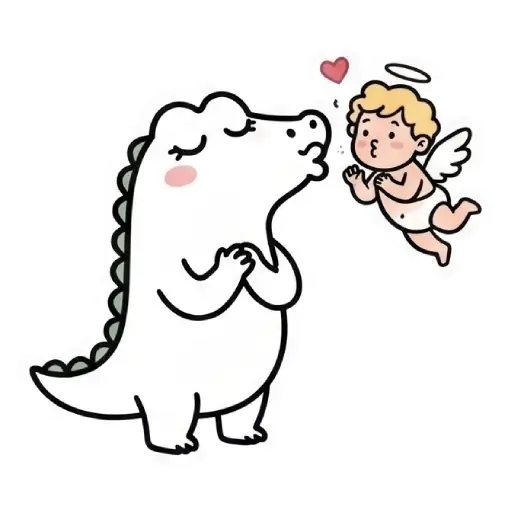 florak stickers, cute, funny, stickers, WhatsApp stickers, sticker pack, Alligator (69)