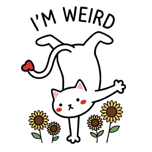 florak stickers, cute, funny, stickers, WhatsApp stickers, sticker pack, cat (15)