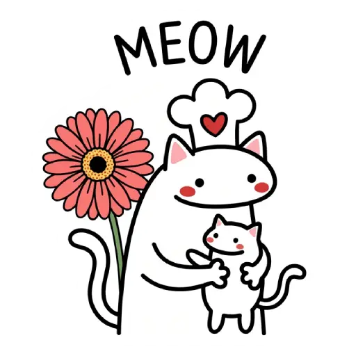 florak stickers, cute, funny, stickers, WhatsApp stickers, sticker pack, cat (17)
