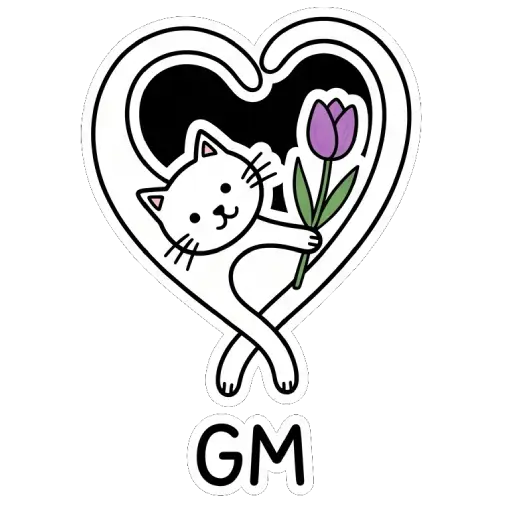 florak stickers, cute, funny, stickers, WhatsApp stickers, sticker pack, cat (6)