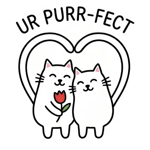 funny, cat, love, romantic, love you, WhatsApp, sticker, valentine (15)