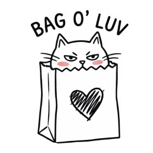 funny, cat, love, romantic, love you, WhatsApp, sticker, valentine (41)