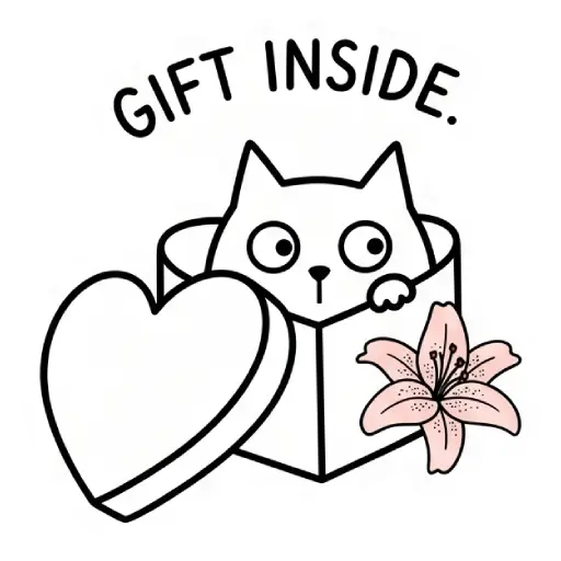 funny, cat, love, romantic, love you, WhatsApp, sticker, valentine (6)