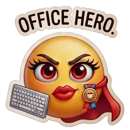 office jokes, smiley faces, emoji, funny office stickers, office, boss, WhatsApp stickers, sticker pack, free download (17)