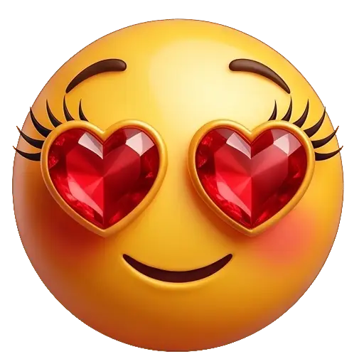 Cute smiley face, stickers, Whatssapp stickers, love, kiss me, valentine, eyes on you