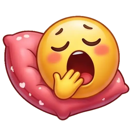Cute smiley face, stickers, Whatssapp stickers, love, kiss me, valentine, sleepy