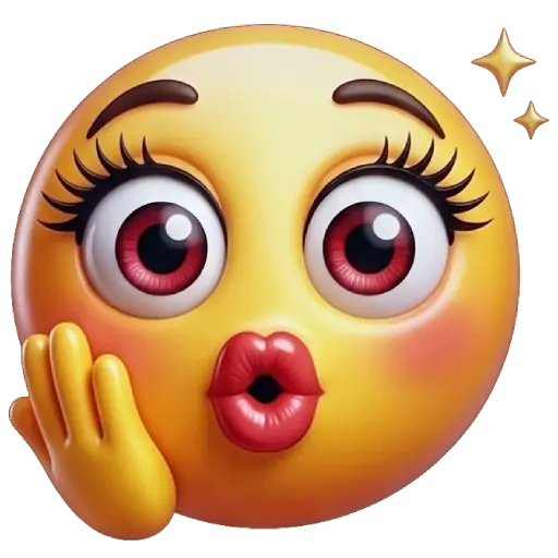 Cute smiley face, stickers, Whatssapp stickers, love, kiss me, valentine, thinking, confused