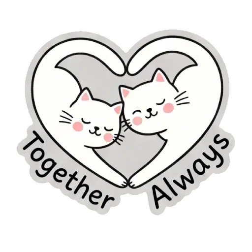Hello, my love, cat, cat lover, romantic, love, cute, WhatsApp stickers, stickers, love message (3)