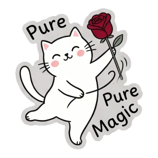cat, cat lover, romantic, love, cute, WhatsApp stickers, stickers, love message (8) (2)