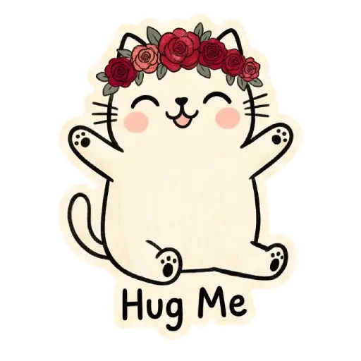 my love, cat, cat lover, romantic, love, cute, WhatsApp stickers, stickers, love message (12)