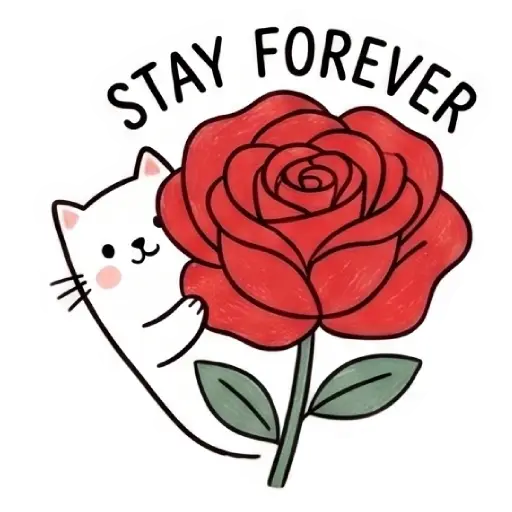 my love, cat, cat lover, romantic, love, cute, WhatsApp stickers, stickers, love message (14)